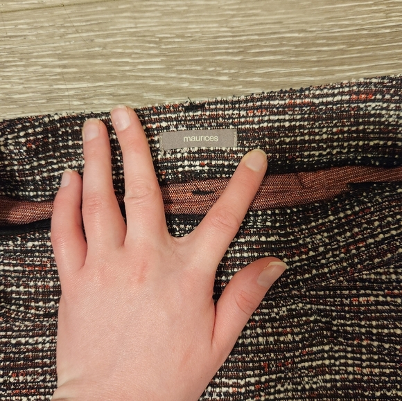 Twill Multicolored Mini Skirt - Picture 3 of 4